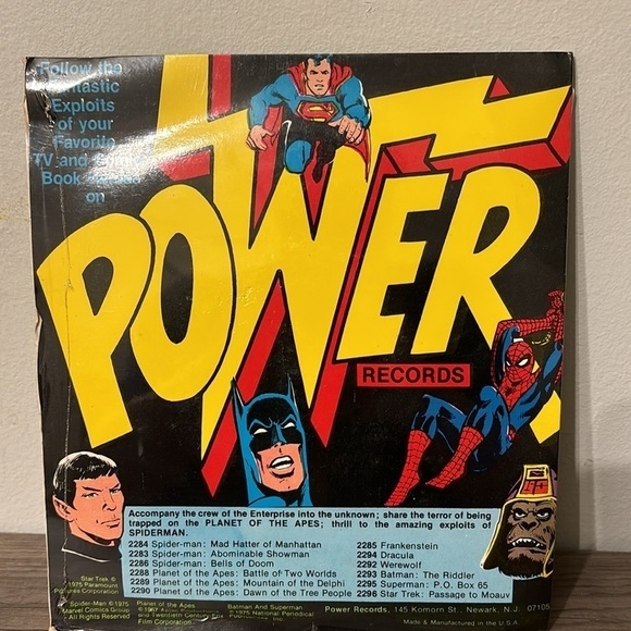 VINTAGE SEALED 1976 SIX MILLION DOLLAR MAN 7" 33 1/3 RPM LP RECORD - Picture 2 of 4